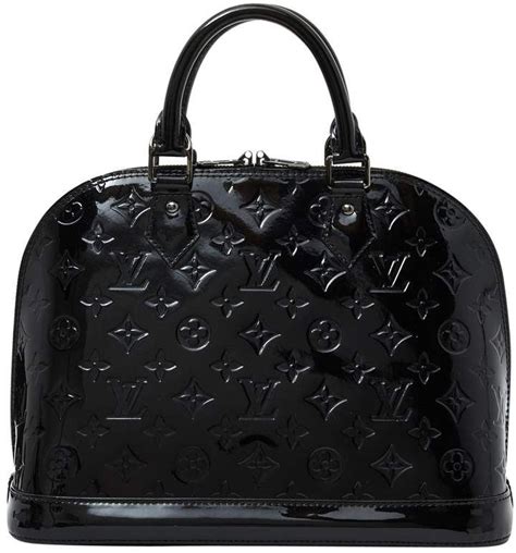 louis vuitton black patent leather purse